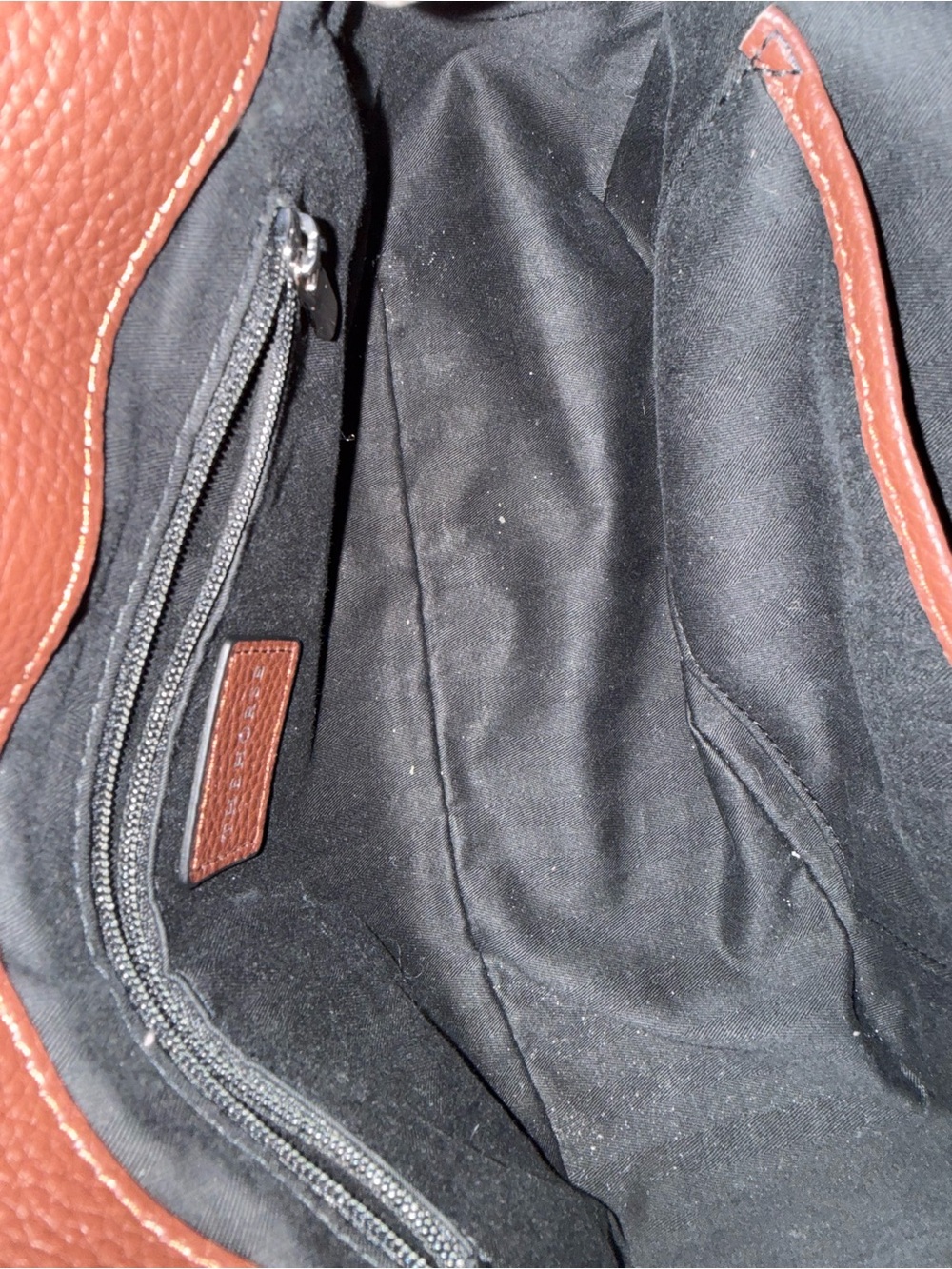 The Horse Clementine Shoulder Bag in Coffee Pebbled Leather - Picture 10 of 13